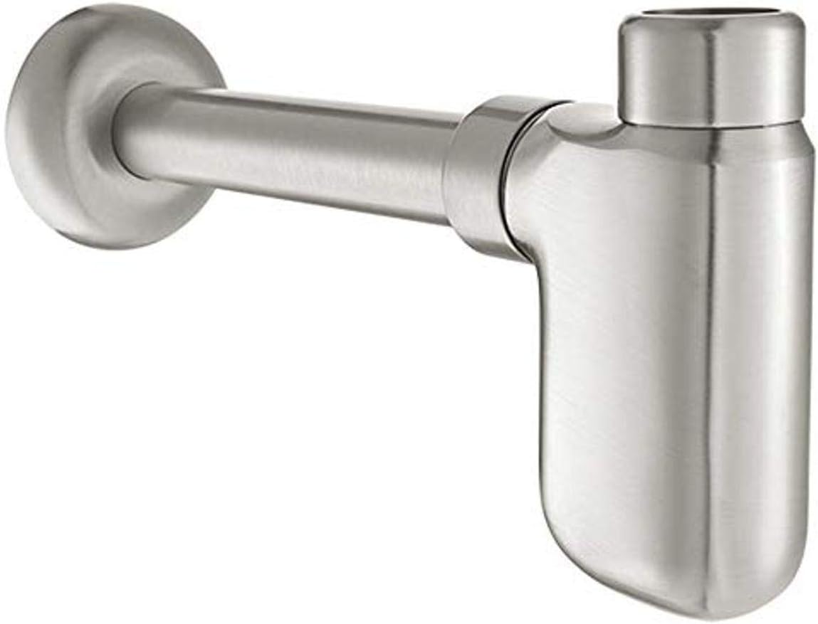 DECORATIVE BATHROOM SINK TRAP BR. NICKEL