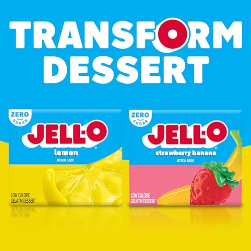 جيل-او خليط حلوى الجيلاتين الخالي من السكر والليمون (علبة 0.3 اونصة)