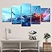 Produktbild Art 5 Pcs Battlefield Spiel Canvas Print for Paintings Artwork Modern Canvas Wall Art for Home and Office Decor,A,20x30x2+20x40x2+20x50x1