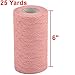 uxcell Lace Wedding Party Banquet Hall DIY Decor Tulle Spool Roll 6 Inch x 25 Yards Coral Pink