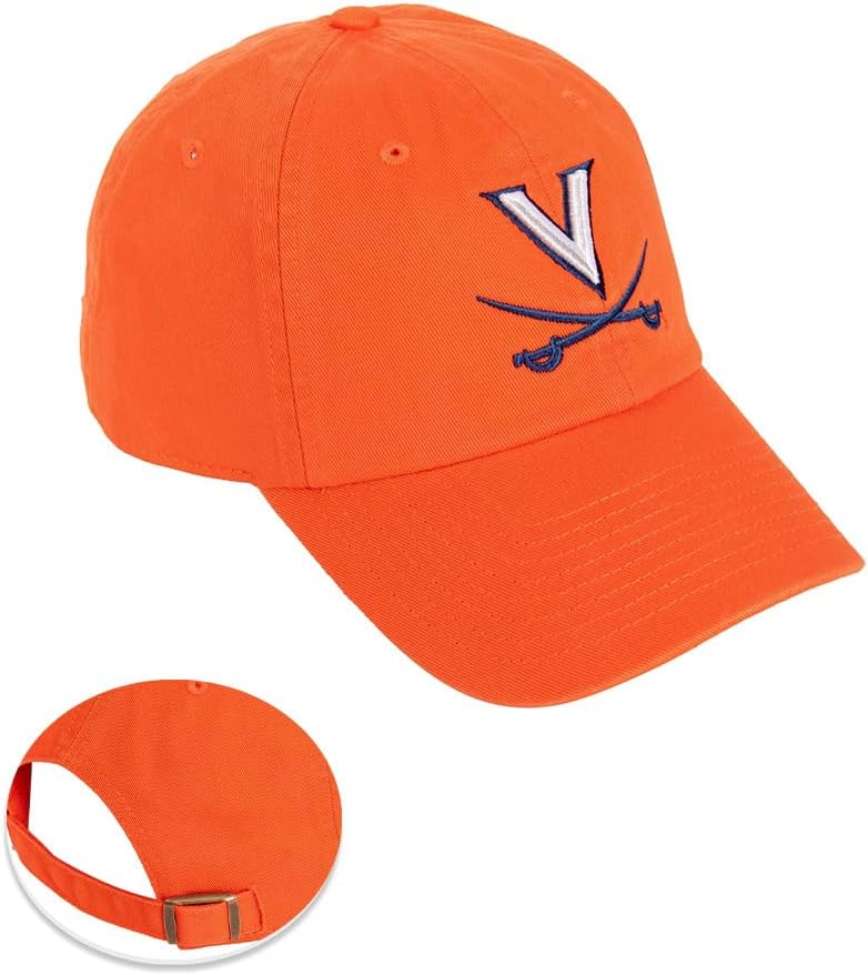 Desert Cactus University of Virginia Baseball Hat Cavalier Wahoos Brimmed Embroidered Cap Adjustable Cloth Strap Adult Type B