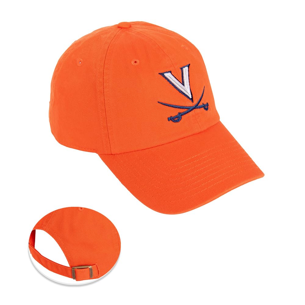 Desert Cactus University of Virginia Baseball Hat Cavalier Wahoos Brimmed Embroidered Cap Adjustable Cloth Strap Adult Type B