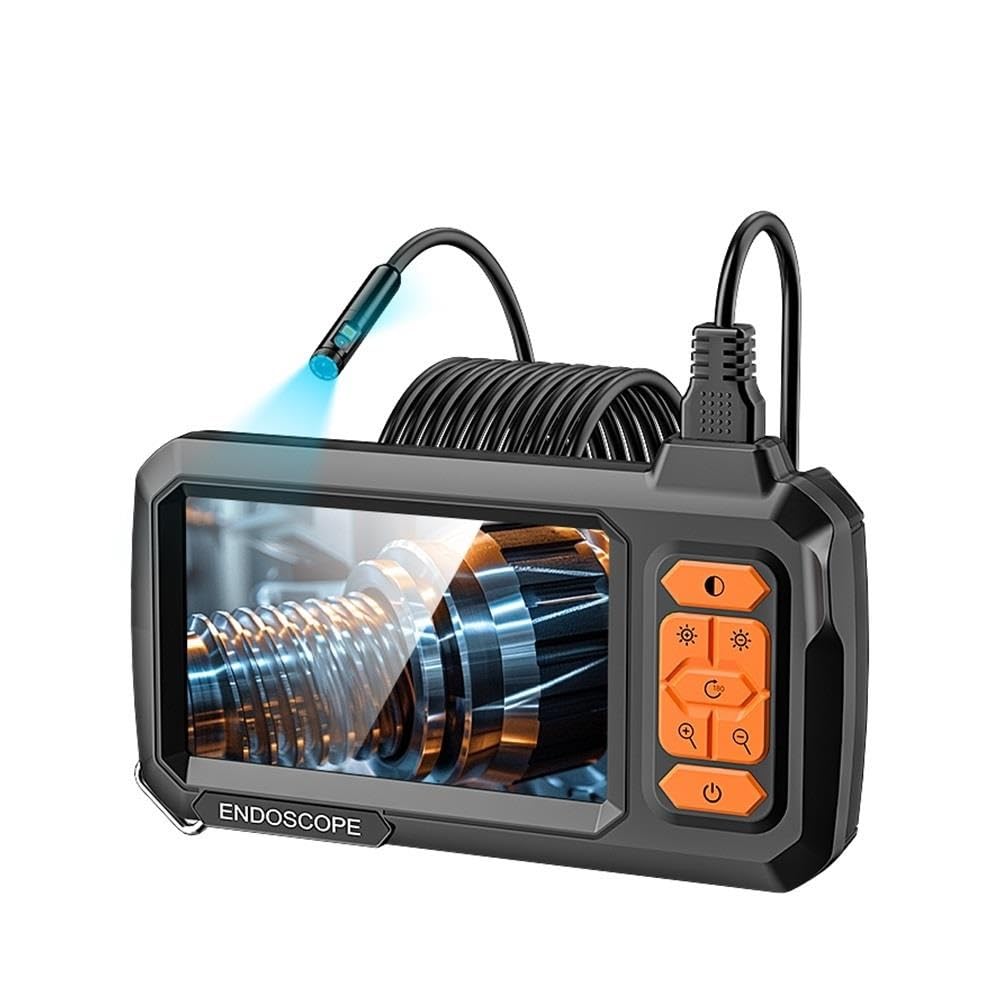 Przemysłowa kamera endoskopowa z podwójnym obiektywem 8 mm IP67 wodoodporna 4,3 ekran IPS (10 m)