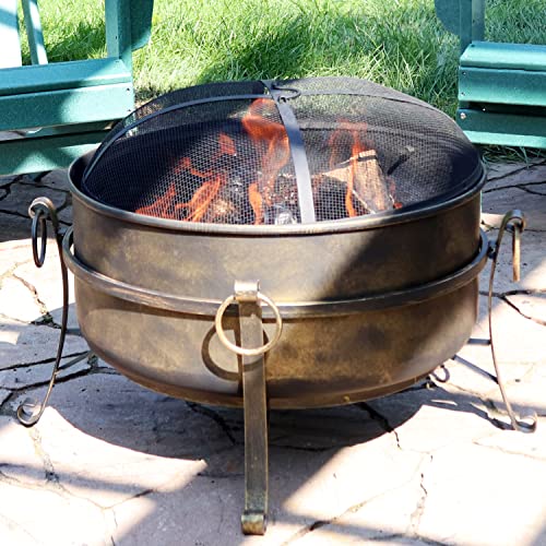 Sunnydaze NB-CF24 24-Inch Cauldron Style Outdoor Fire Pit Bowl thumb #3
