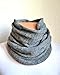 Hand made 100% cashmere men's snood scarf
