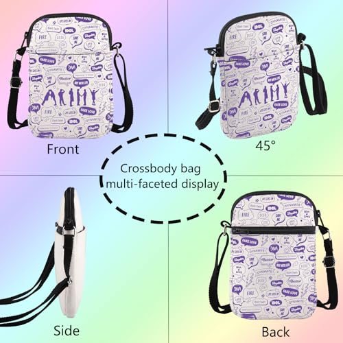 FOTAP Korean Group Crossbody Bag Boy Band Merchandise Music Fans Gifts Music Group Members Shoulder Bag3