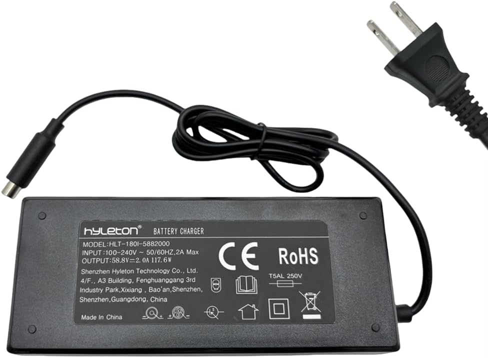 58.8V 2A Charger Spare Parts for Kukirin G3 pro Electric Scooter Kugoo Kirin G3 pro Charger Parts Replacement Accessories