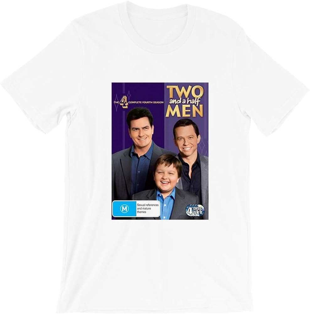 Amazon Com Two And A Half Charlie Sheen Sitcom Sitting Com Pals Fun Tv Show Movie Film Vintage Gift Men Women Girls Unisex T Shirt Clothing