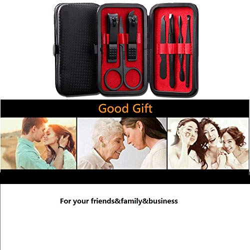 Nail Clipper Set Nail Clippers/Press on nails For Men & Women - Best Sharp Stainless Steel Clipper - Wide Easy Press Lever - 7 in 1 (red) - Thumbnail 4