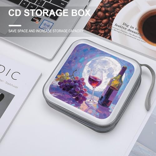 Protégez vos disques des rayures avec cet étui CD 40 compartiments violet - 4