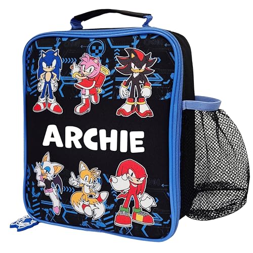 Sonic The Hedgehog Kids Lunch Bag Personalised Lunch Box Boys School Lunch Bag