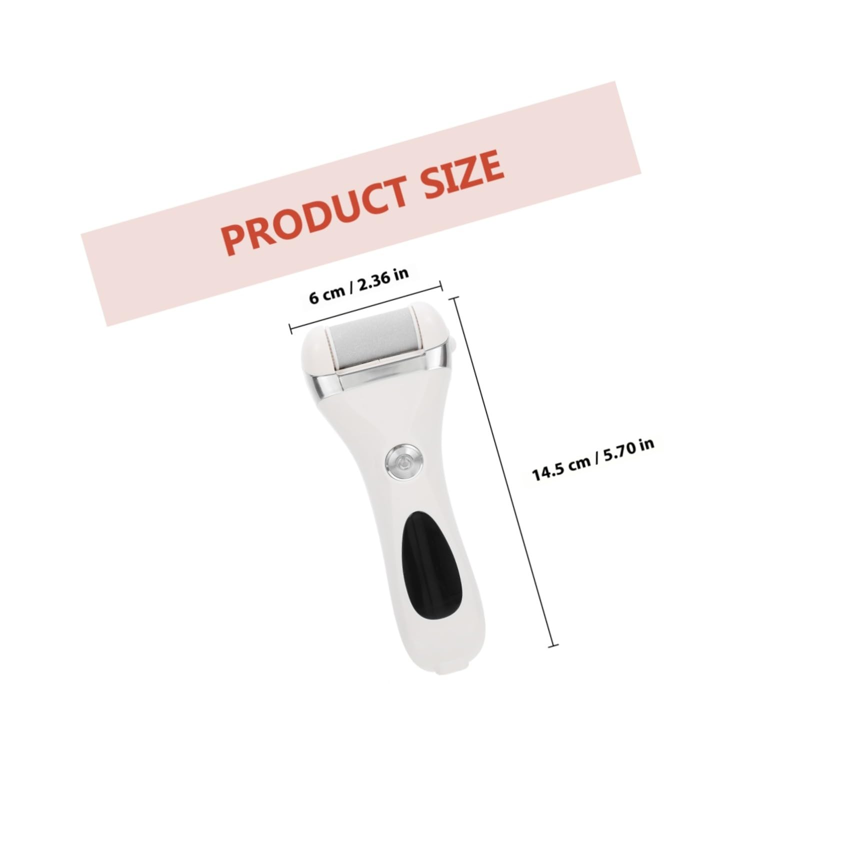 POPETPOP Pulidora Eléctrica para Pies Recargable Motor de 1200ma, Removedor de Callos y Tejido Muerto Masaje de Pies, Accesorio de Pedicura Profesional Blanco