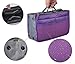 Vercord Purse Organizer Insert for Handbags Bag Organizers Inside Tote Pocketbook Women Nurse Nylon 13 Pockets Purple Medium