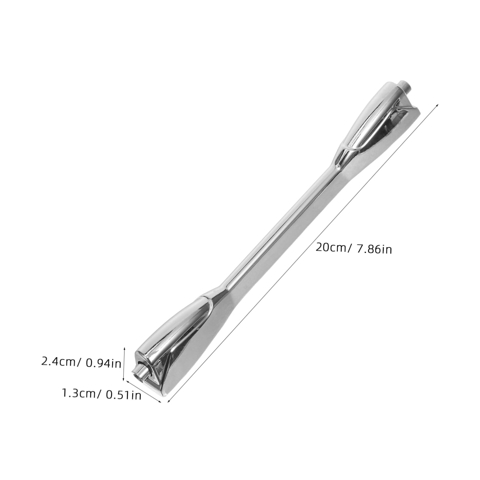 2 Stück Lange Metall Snare Drum Haken aus Zinklegierung Silber