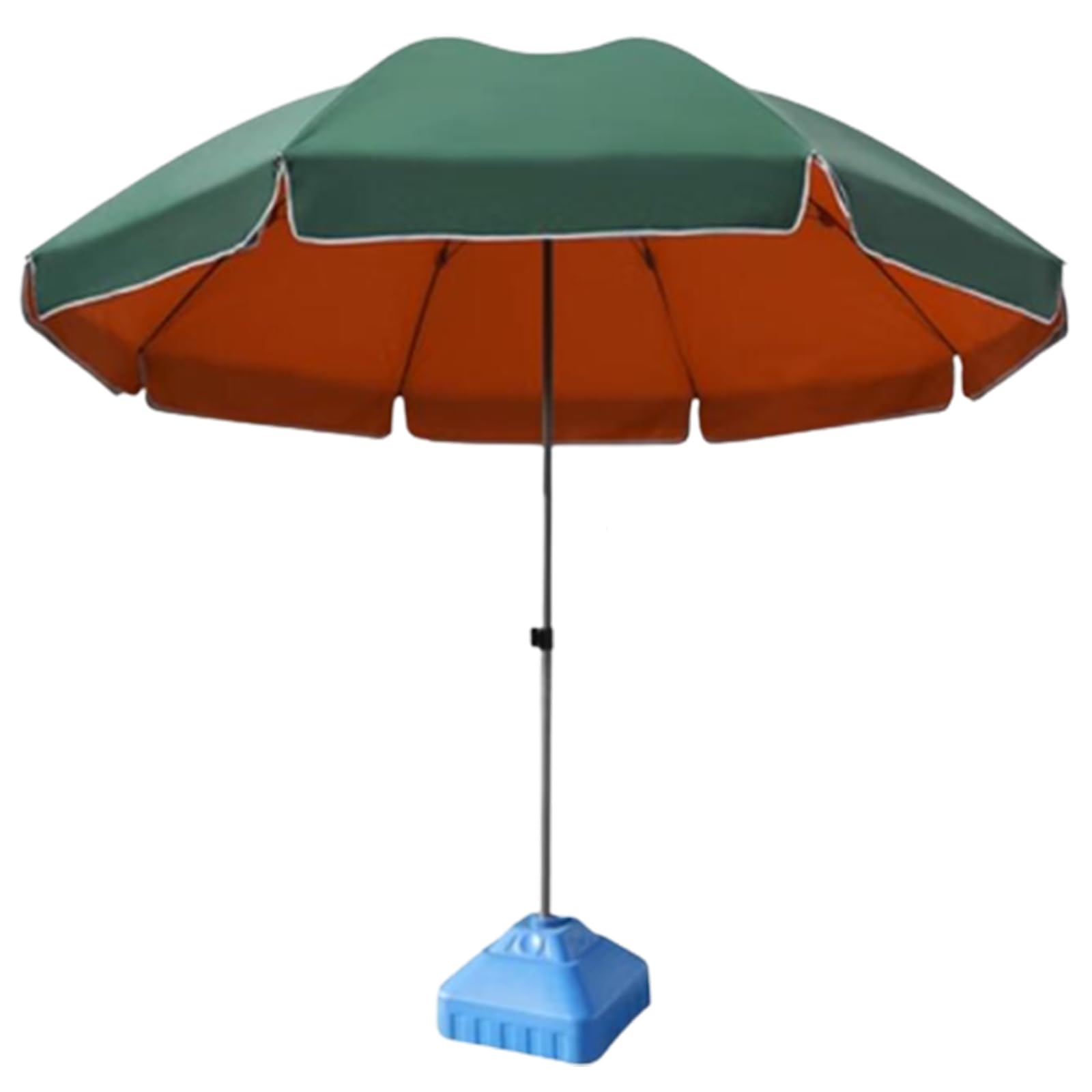 Parasol ogrodowy Bardzo duży parasol ogrodowy Parasole zewnętrzne na patio Przenośne parasole przeciwsłoneczne Parasole ze stali węglowej Słupy i żebra Podstawa do napełniania (260 cm / 102,4 cala +