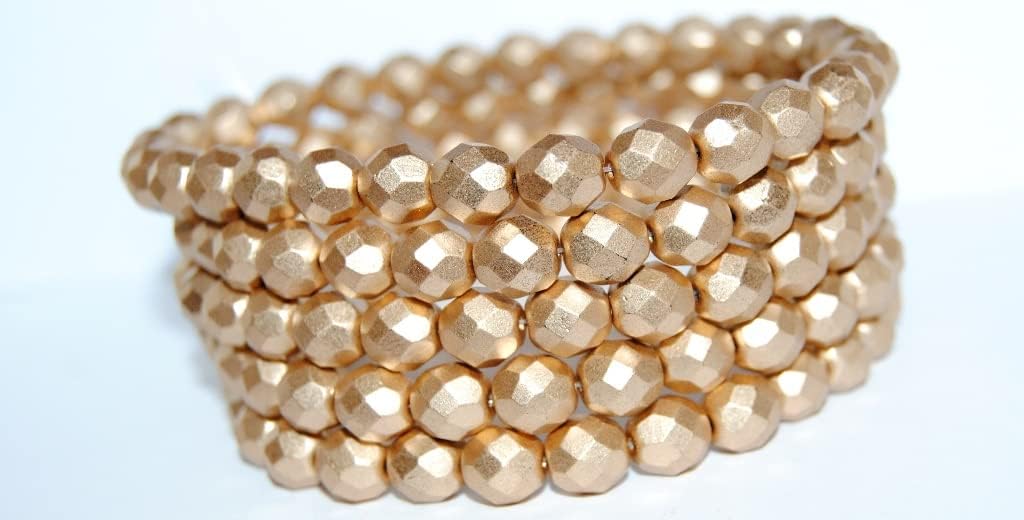 100 pcs Fire Polished Round Faceted Beads, Crystal 95600 (30 95600), Glass, Czech Republic, Size 10 mm (0.39 in)