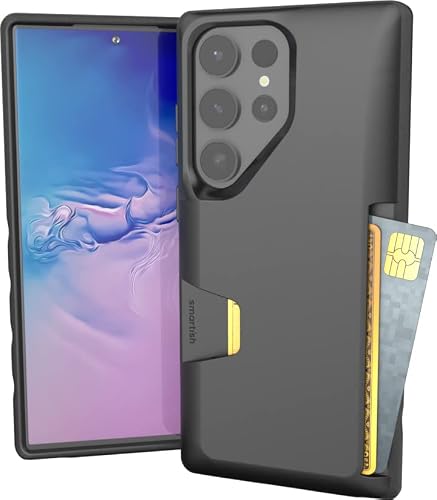 Smartish Galaxy S23 Ultra Wallet Case - Wallet Slayer Vol. 1 [Slim + Protective] Grip Credit Card Holder For Samsung - Black Tie Affair #TOP25