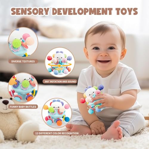 LUCKFUTURE Baby Toys 6 to 18 Months, 8 in 1 Montessori Toy Set, Educational Learning Toy for Toddlers Babies Sensory Toys Newborn Infant Gifts for Boys & Girls - Image 4