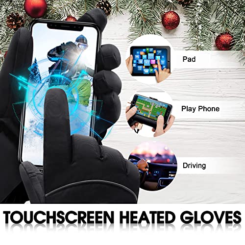 image for Rabbitroom Electric Battery Heated Gloves for Men&Women 7.4v Rechargea