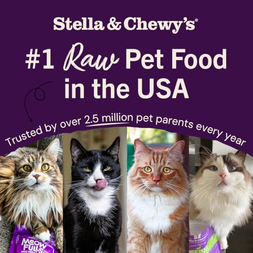 Stella & Chewy's Freeze-Dried Raw Cat Dinner Morsels - Premium Salmon & Chicken Recipe with 98% Wild-Caught & Cage-Free Protein - Natural Grain-Free Cat & Kitten Food - Made in USA - 18 oz (Pack of 2) - image 8