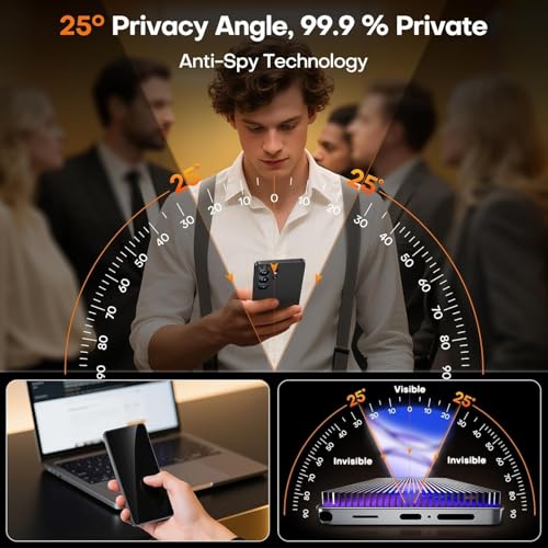 Image of FabeKeee Privacy Screen Protector for Samsung Galaxy S26 | 9H Tempered Glass, Anti-Spy Protection, Scratch-Resistant, HD Clarity (1 Pack)