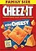 Cheez-It Cheese Crackers, Baked Snack Crackers, Lunch Snacks, Family Size, Extra Cheesy, 21oz Box (1 Box) (Pack of 2)