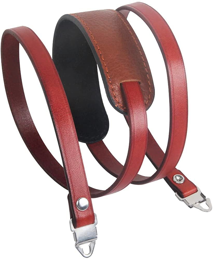 eTone Neu Lederhalsband für Hasselblad 500cm 501cm 503cw 503cx 2000FC 1600F 203FE (jiu rot)