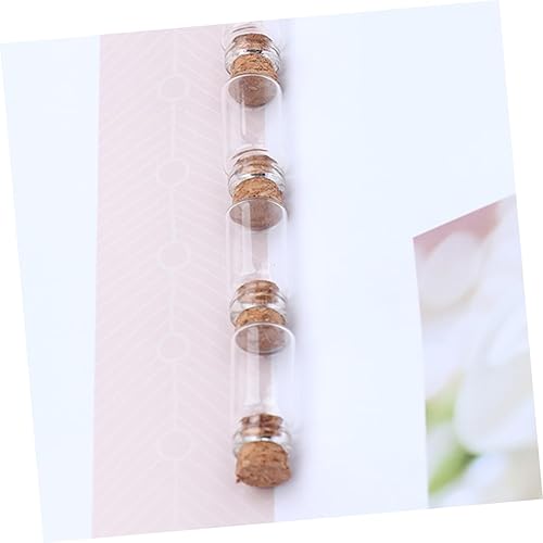 Miniatura 7 de 50 piezas de cristal de deseos mini frascos de vidrio de corcho Mini tarros de miel Tarros de corcho de vidrio transparente Botellas de deseos