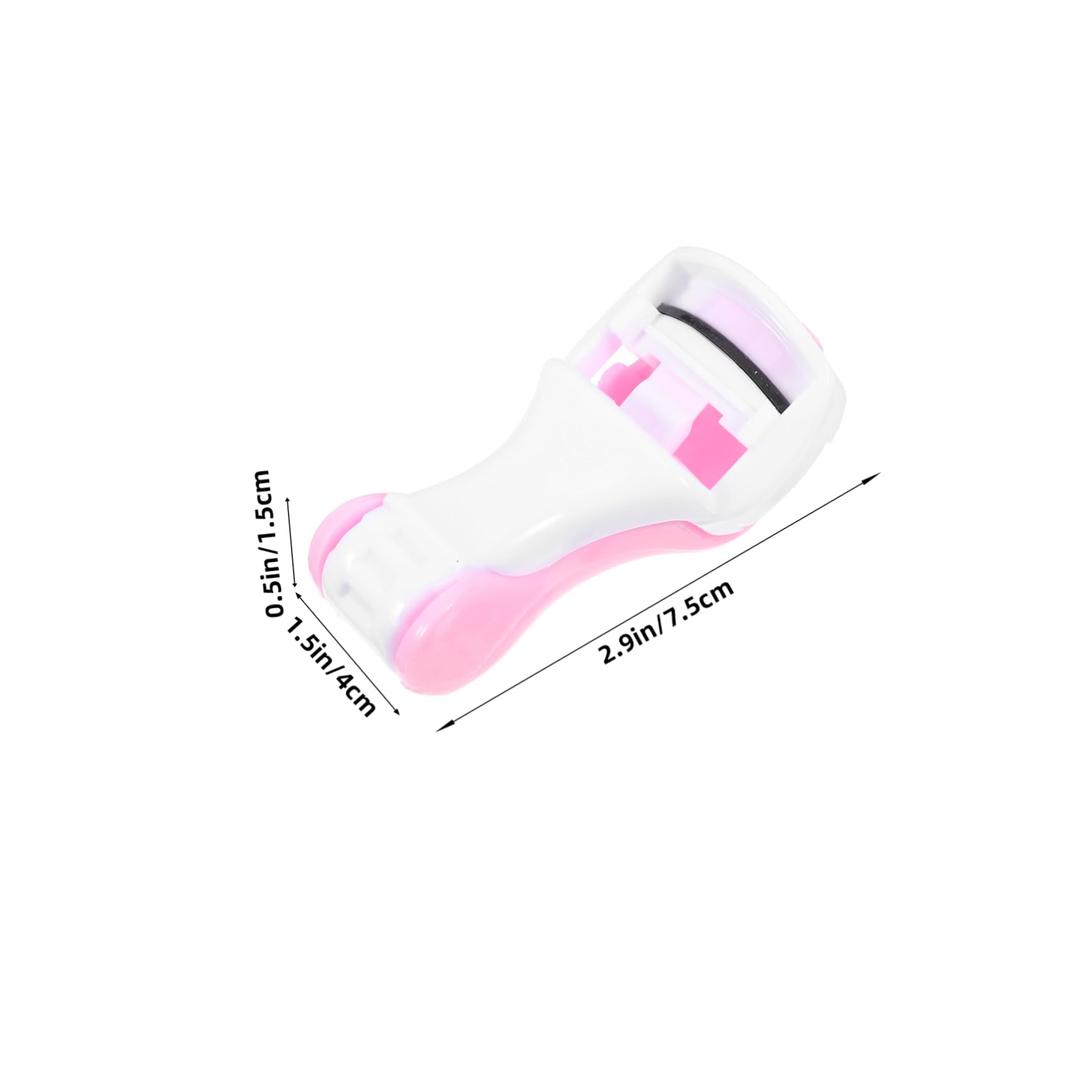 FOYTOKI Mini Makeup Eyelash Curler Push Type Lash Curler for Women Portable Beauty Perfect for Travel