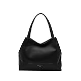  GIANNI CHIARINI LUDOVICA LEDER TASCHE SCHWARZ 001 SCHWARZ LARGE, Schwarz