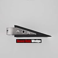 Vista 6 de JQK Tope de goma resistente para puerta, tope de puerta de seguridad de acero inoxidable 304, funciona en todos los tipos de piso, cepillado