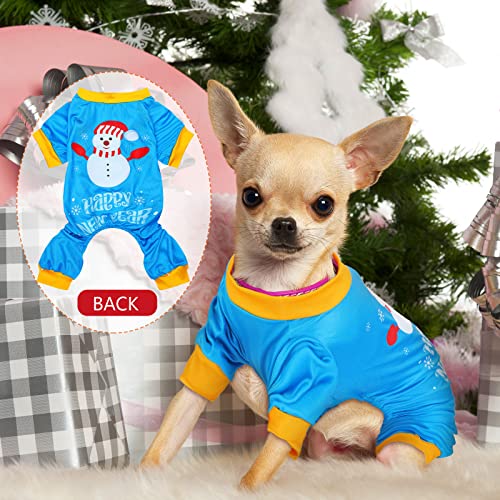 Pijamas navideñas para perro con 3 piezas, talla S miniatura 4