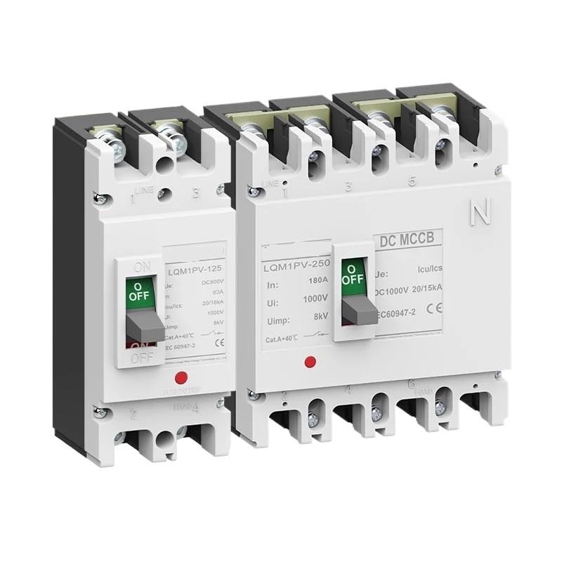 Automatyczny wyłącznik w pudełku z nadrukiem MCCB 1P 2P 3P 4P do instalacji fotowoltaicznej DC, ochrona przed przeciążeniem, 63A-250A (4P 1000 V, 160A)