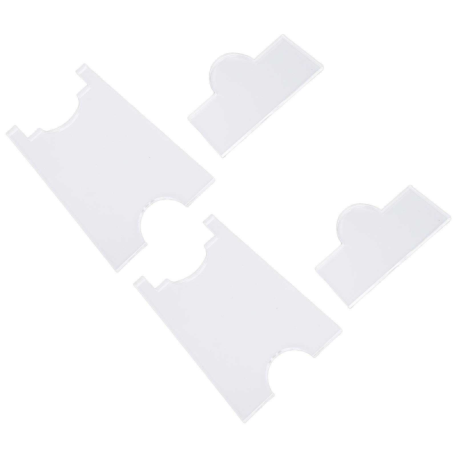Tapones de acrílico transparente para sofá de 22,7 x 12,1 cm universales