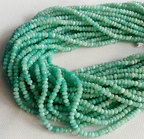 Perles amazonite de 3mm en rondelles pour fabriquer vos bijoux d'été bohèmes uniques