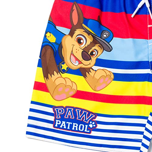 Paw Patrol UPF 50+ Rash Guard Swim Trunks Outfit Set Toddler to Little Kid Sizes (2T - 7)3