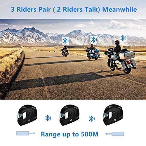 Buy Motorcycle Bluetooth Helmets, FreedConn BM2 Flip up Dual Visors