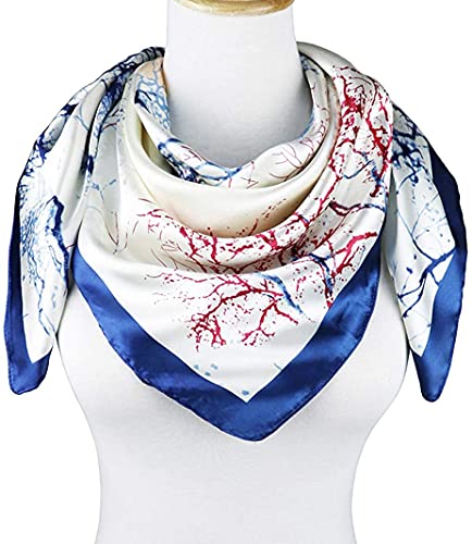 EMPO Women's 35" Satin Square Silk Like Hair Scarves and Wraps Headscarf for Sleeping/Bag Fashion Decor2