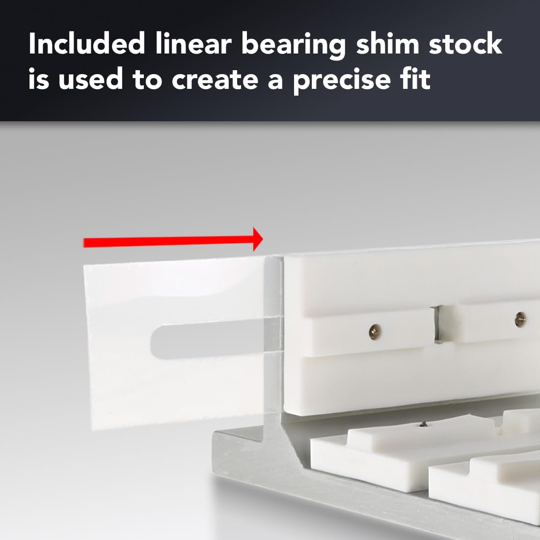 8020, 6523, 15 Series, 4 Mount Double Flange Short Aluminum Linear Bearing for 3" Aluminum Extrusion 80/20, with Brake Holes for Accessories