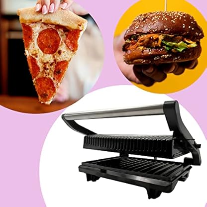 BASS POLSKA elektrischer Grilltoaster mit Antihaftbeschichtung 1000 W, Kontaktgrill, Sandwichmaker, Toaster, Tischgrill… – Bild 5