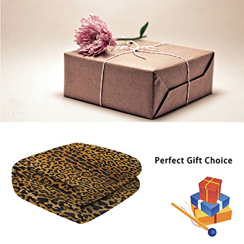 Cusfuk Cheetah Leopard Print Throw Blankets All Season Bed Blanket Cozy Home Decor Gift Blanket 50X60 Inch With 2 Pillow Covers Dark Brown Leopard 50Inchx60Inch #TOP4