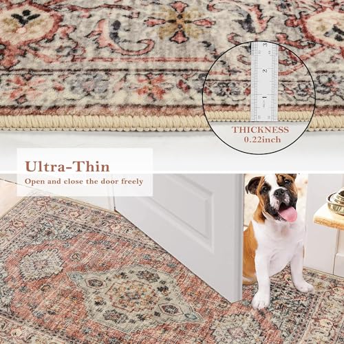Lahome Oriental Hallway Runner-2.5X8 Kitchen Runner Soft Ultra-Thin Bedroom Runner thumb #4