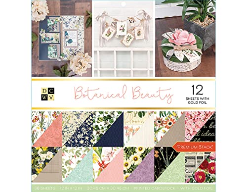 Botanical Beauty Paper Stack DCWV papier anti jaunissement pour protéger vos photos souvenirs