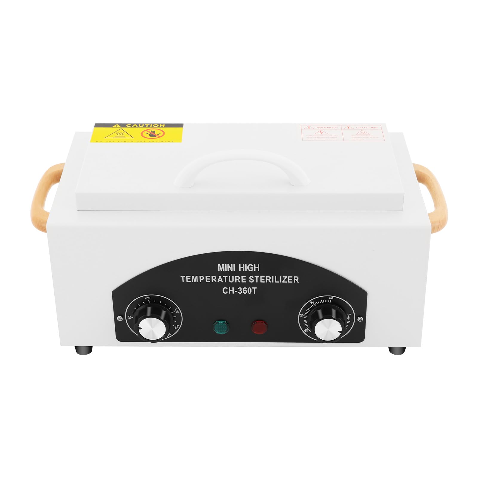 Sterilizzatore Barattoli Sterilizzatore Unghieria Autoclave Sterilizzazione Barattoli Scatola Di Pulizia In Metallo Ad Alta Temperatura, Con Timer, Spa, Manicure, Pedicure, Barbiere, 300W, 50-220 ℃
