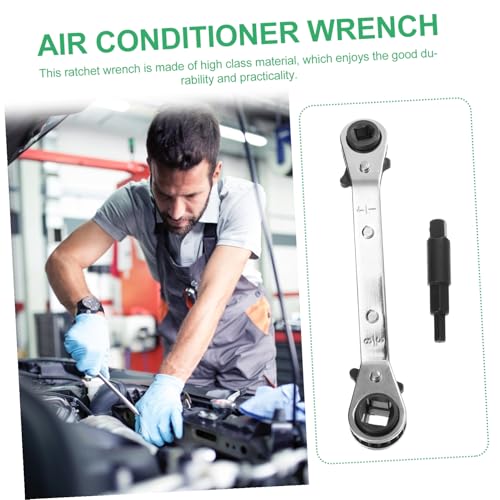 Clés à cliquet double tête en acier robuste pour maintenance HVAC