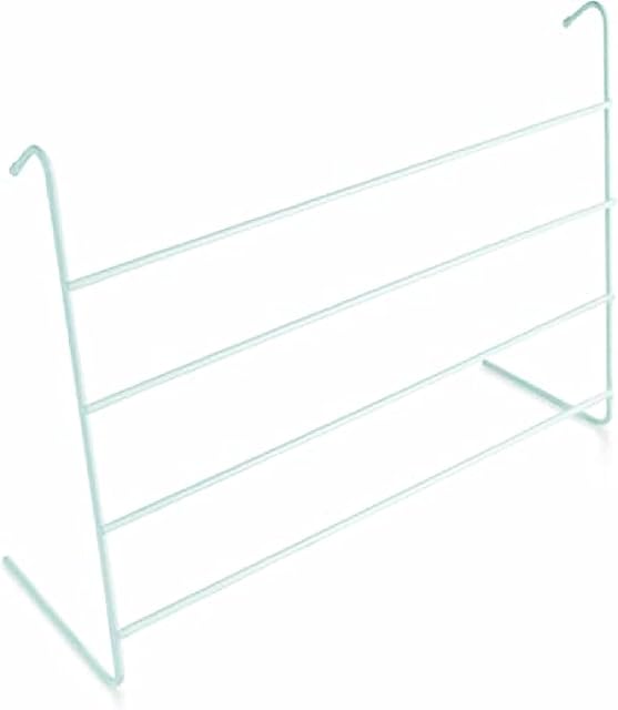 U.saf Pack of 2 4 Bar Radiator Airer, Indoor Metal Drying Rack, Radiator dryer For Clothes, Anti scratch Towel Hanging Airer (Pack Of 2) - White