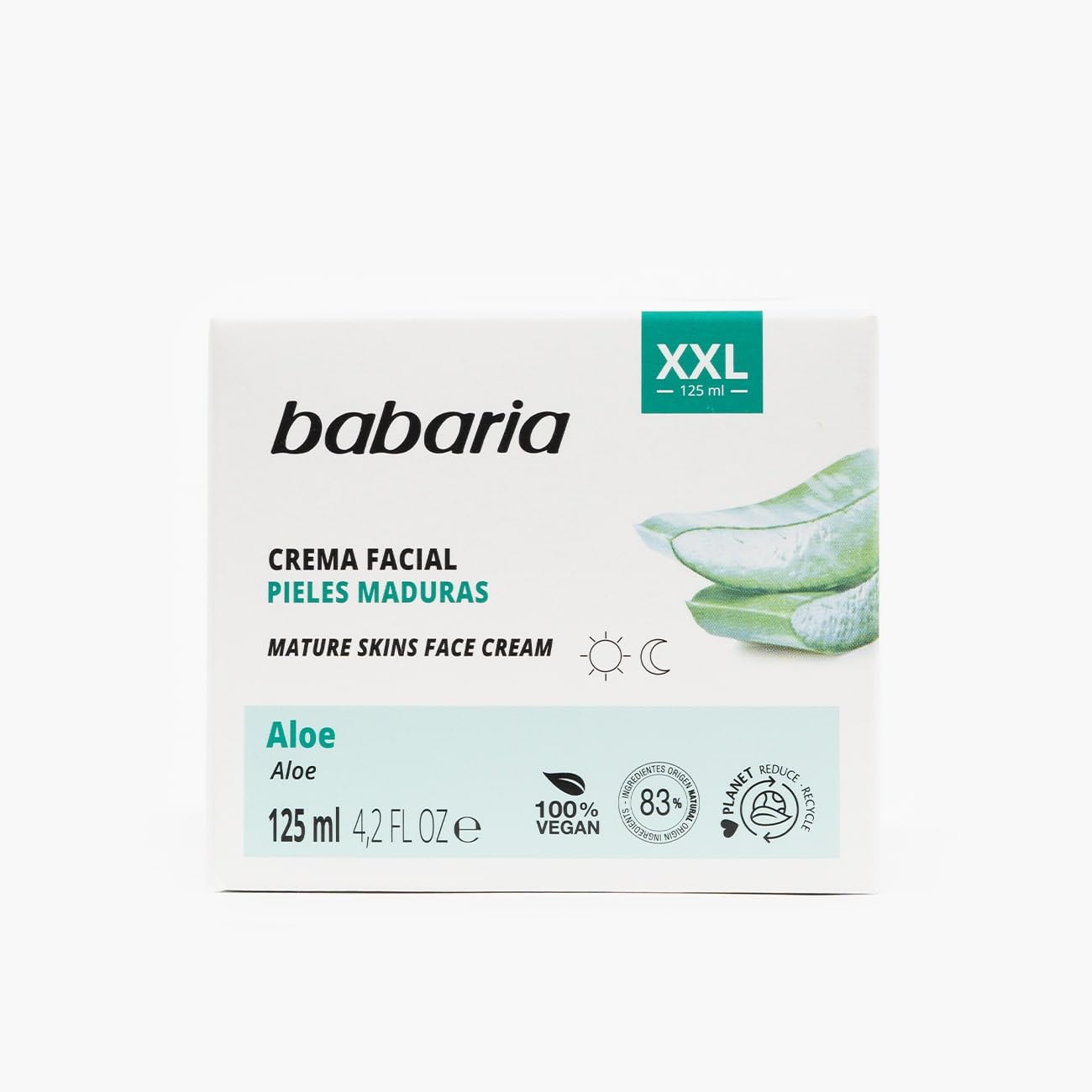 Babaria Naturals Aloe Vera Mature Skin Face Cream 125ml