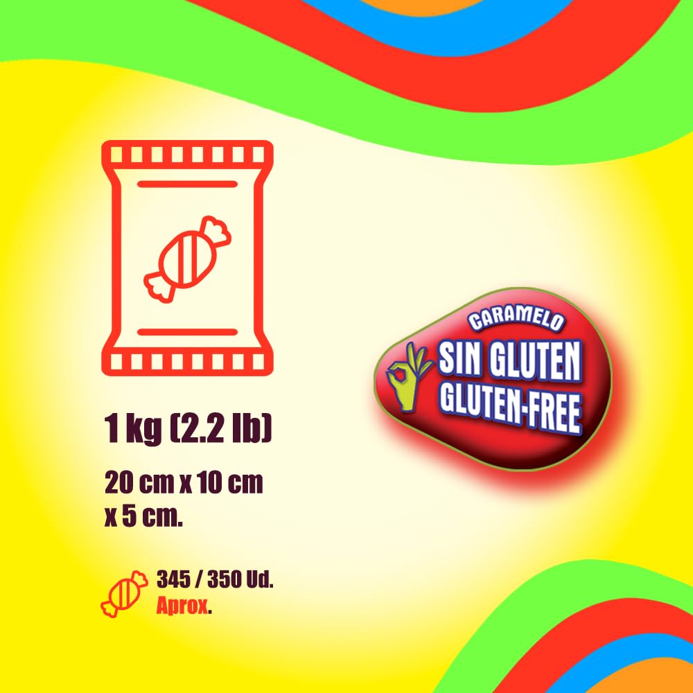 Pictolín Blanditos Caramelos Masticables Sabor Frutas Bolsa 1kg