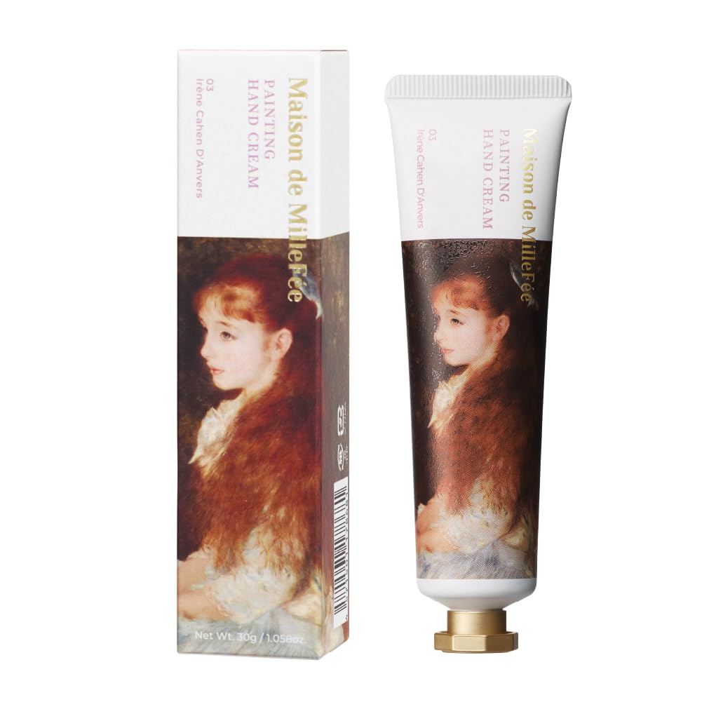 メゾンドミルフィー 絵画ハンドクリーム 03 可愛いイレーヌ べたつかない しっとり すべすべ 香り香水級 柑橘系 ムスク グレープフルーツ プレゼント ギフト 女性 メンズ 人気 Maison de MilleFée