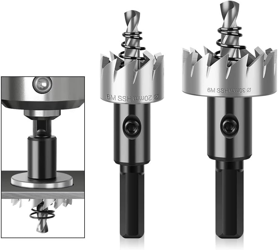 1/7個 HSS ドリルビット ホールソーカッター バイメタル アルミ 鉄 ステンレス 木材カッター HSS ホールソーキット(7P